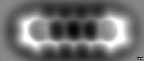 AFM image of pentacene from IBM Zurich