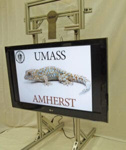 42-inch television held up by Geckskin