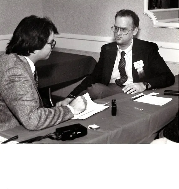 Nanotech theorist Ralph Merkle at early conference