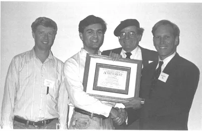 The first Feynman Prize in Nanotechnology being awarded in 1993