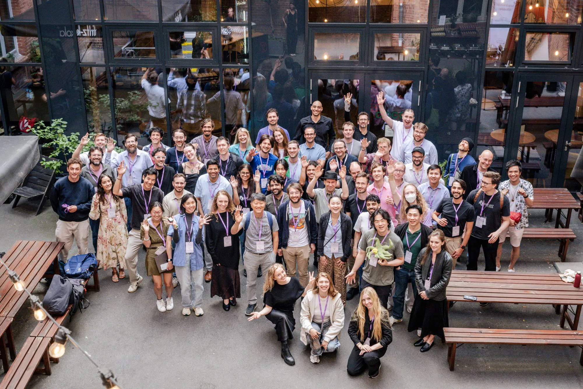 A large group photo of the Foresight community